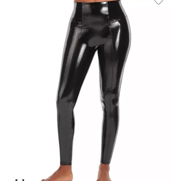 SPANX Spanxshape Faux Leather Patent Leggings Size S NWT - Picture 1 of 7